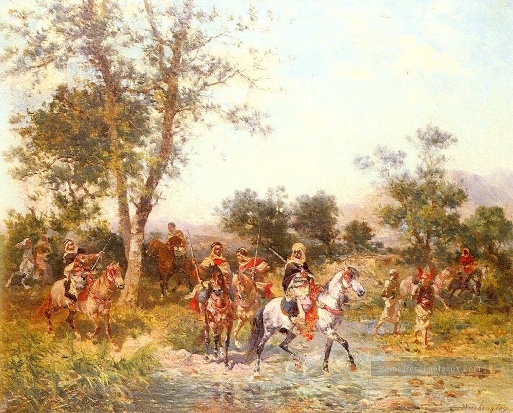 Georges Washington Arabe Cavaliers à l’Oasis Peintures à l'huile